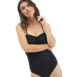 Motherhood Maternity® X-Small MAMA PRIMA UPF 50+ 1-Piece Nursing Swimsuit in Black