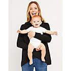 Alternate image 3 for Motherhood Maternity&reg; Medium Tulip Hem Pull Over Hooded Nursing Sweatshirt in Black