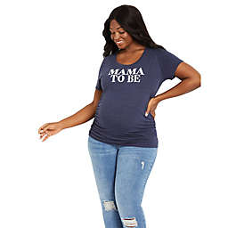 Motherhood Maternity® Plus Size Mama to Be Maternity T-Shirt in Blue