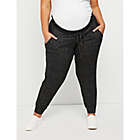 Alternate image 1 for Motherhood Maternity&reg; 2X Plus Size Under Belly Hacci Knit Maternity Jogger in Grey