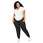 Alternate image 0 for Motherhood Maternity&reg; 3X Plus Size Under Belly Hacci Knit Maternity Jogger in Grey