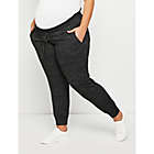 Alternate image 2 for Motherhood Maternity&reg; 3X Plus Size Under Belly Hacci Knit Maternity Jogger in Grey