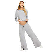 Motherhood Maternity&reg; X-Large Hacci Knit Wide Leg Maternity Pant in Grey