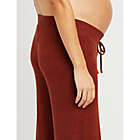 Alternate image 3 for Motherhood Maternity&reg; X-Large Hacci Knit Wide Leg Maternity Pant in Brown