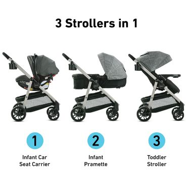 Graco&reg; Modes&trade; Pramette DLX Travel System in Huron. View a larger version of this product image.
