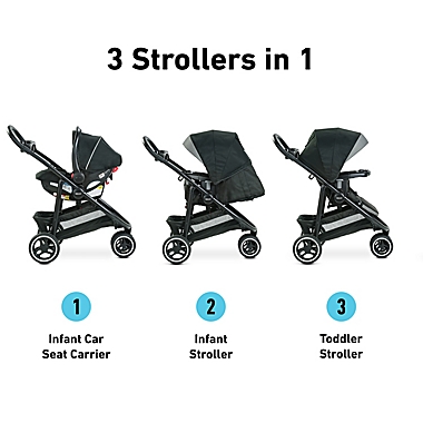 Graco&reg; Modes&trade; 3 Lite Platinum Travel System in Wit. View a larger version of this product image.