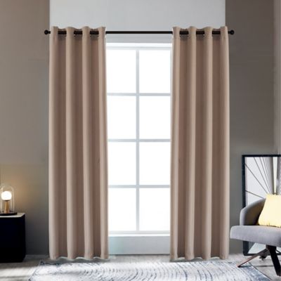 5 Colors 55''x63''-102'' Grommet Micro Suede Curtain Panel Window Blackout Cover 