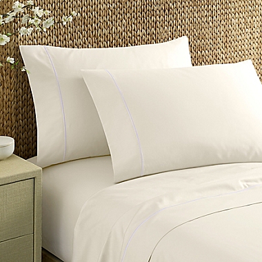 Nautica&reg; Regatta Luxury Sateen Cotton King Sheet Set in Deck White. View a larger version of this product image.