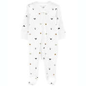 carter&#39;s&reg; Characters 2-Way Zip Textured Cotton Sleep &amp; Play in White