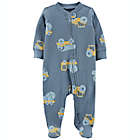 Alternate image 0 for carter&#39;s&reg; Newborn Dump Truck and Tractor 2-Way Zip Thermal Sleep &amp; Play in Blue
