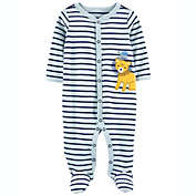 carter&#39;s&reg; Lion Stripes Snap-Up Cotton Sleep &amp; Play in Blue
