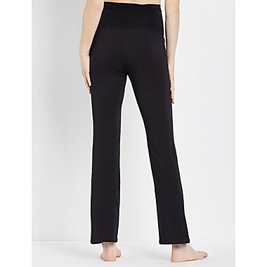 Motherhood Maternity&reg; Small Secret Fit Belly Boot Cut Yoga Pant in Black. View a larger version of this product image.