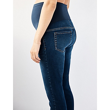Motherhood Maternity&reg; Small Skinny Leg Sustainable Maternity Jeans in Blue. View a larger version of this product image.