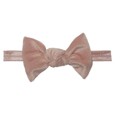 So 'Dorable&reg; Size 0-12M 2-Piece Velvet Headwrap and Bootie Set in Pink. View a larger version of this product image.