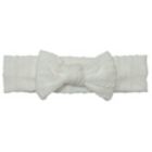 Alternate image 1 for So 'Dorable&reg; Size 0-12M 2-Piece Cable Knit Headwrap and Bootie Set in White