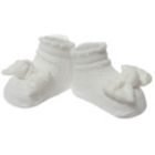 Alternate image 2 for So 'Dorable&reg; Size 0-12M 2-Piece Cable Knit Headwrap and Bootie Set in White