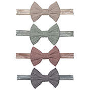 So &#39;dorable 4-Pack Ribbed Bow Headwraps