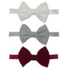 Alternate image 0 for So'dorable Size 0-12M 3-Piece Knit Bow Headwrap Set