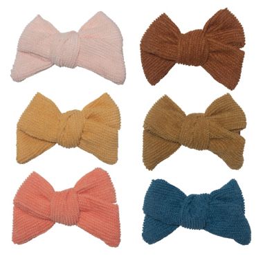 So'dorable Size 0-12M 6-Piece Textured Hair Clip Set. View a larger version of this product image.