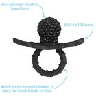 Alternate image 1 for RaZbaby&reg; RaZberry 2-Pack Silicone Teethers in Black/White