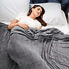Alternate image 1 for Brookstone&reg; N-A-P&reg; Heated Plush Queen Blanket in Grey