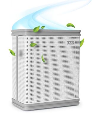 Black & Decker Air Purifier With Uv Technology In White
