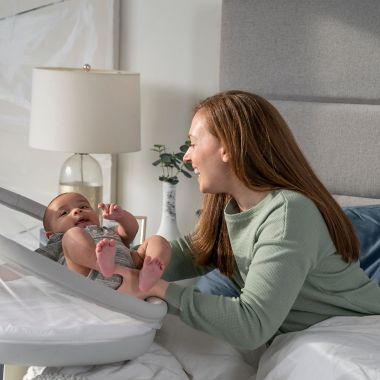 HALO&reg; BassiNest&reg; Swivel Sleeper 3.0 in Grey. View a larger version of this product image.