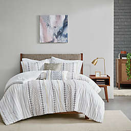 510 Design Adina 5-Piece Full/Queen Comforter Set in White