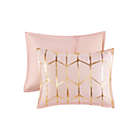 Alternate image 5 for Intelligent Design Raina 3-Piece Full/Queen Comforter Set in Blush/Gold