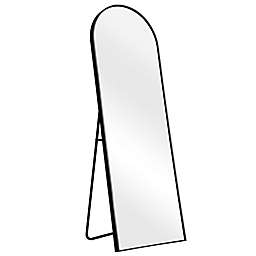 Nuetype Modern Arch Full-Length 20-Inch x 59-Inch Floor Mirror in Black