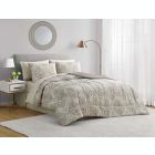 Alternate image 1 for Becca 6-Piece Reversible Twin Comforter Set in Neutral