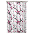 Alternate image 1 for Zenna Home Cherrywood Fabric Shower Curtain in Pink