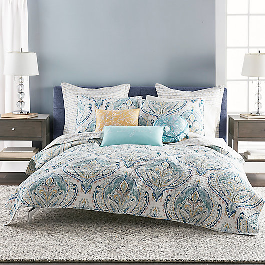 Audrey White 100% Cotton Coverlet Bedspread Bedcover Comforter Set 3pcs Queen 