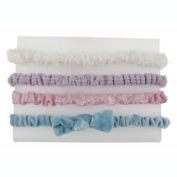 Capelli&reg; New York Size 0-24M 4-Piece Mixed Ruched Infant Headwrap Set