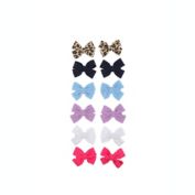 Capelli&reg; New York 12-Piece Textured Bow Hair Clips in Pink