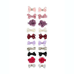 Capelli® New York 20-Piece Mixed Bows and Flowers Hair Clips