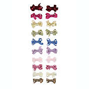 Capelli&reg; New York 20-Piece Mixed Velvet and Ribbon Bows Hair Clips