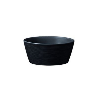 Noritake&reg; Colorscapes BoB 15 oz. Swirl Fruit Bowls in Black (Set of 4)