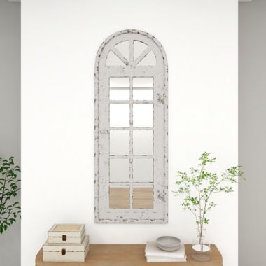 arched window frame white