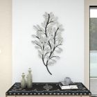 Alternate image 1 for Ridge Road Decor Metal Glam Floral Wall Decor in Silver