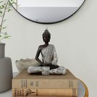 Alternate image 1 for Ridge Road Decor Polystone Buddha Sculpture in Black