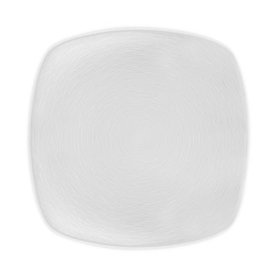 Noritake&reg; Colorscapes White on White Swirl Square Dinner Plates (Set of 4)