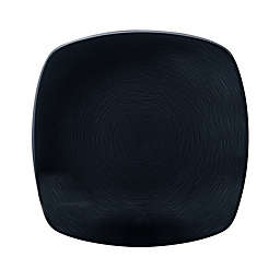 Noritake® Colorscapes Black on Black Swirl Square Dinner Plates (Set of 4)