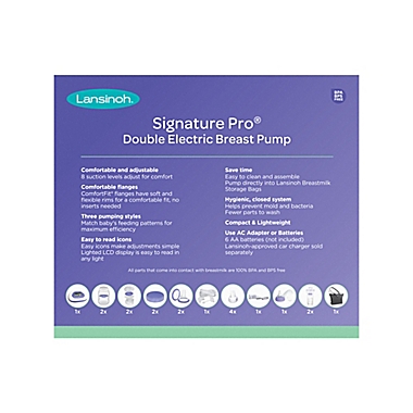 Lansinoh&reg; Signature Pro&trade; Double Electric Breastpump. View a larger version of this product image.