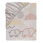 Alternate image 2 for Lambs &amp; Ivy&reg; Baby Noah Cotton Fitted Crib Sheet in Taupe