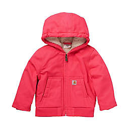 Carhartt® Canvas Hooded Jacket in Dark Pink
