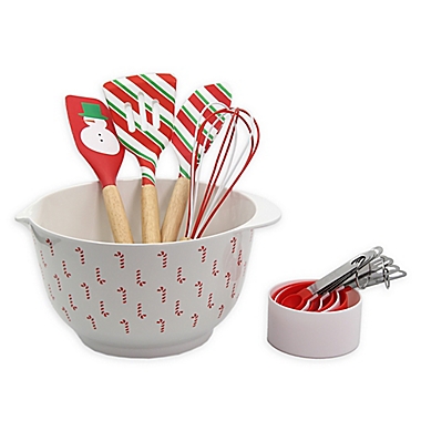 H for Happy&trade; 13-Piece Holiday Baking/Cooking Set in Red. View a larger version of this product image.