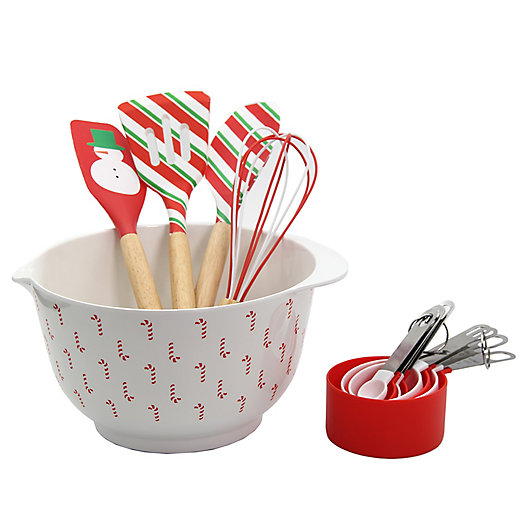 bedbathandbeyond.com | H for Happy™ 13-Piece Holiday Baking/Cooking Set in Red | Bed Bath & Beyond