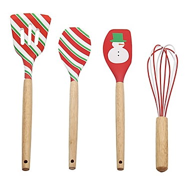 H for Happy&trade; 13-Piece Holiday Baking/Cooking Set in Red. View a larger version of this product image.