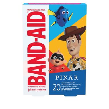 Band-Aid&reg; 20-Count Assorted Bandages featuring Disney/Pixar. View a larger version of this product image.